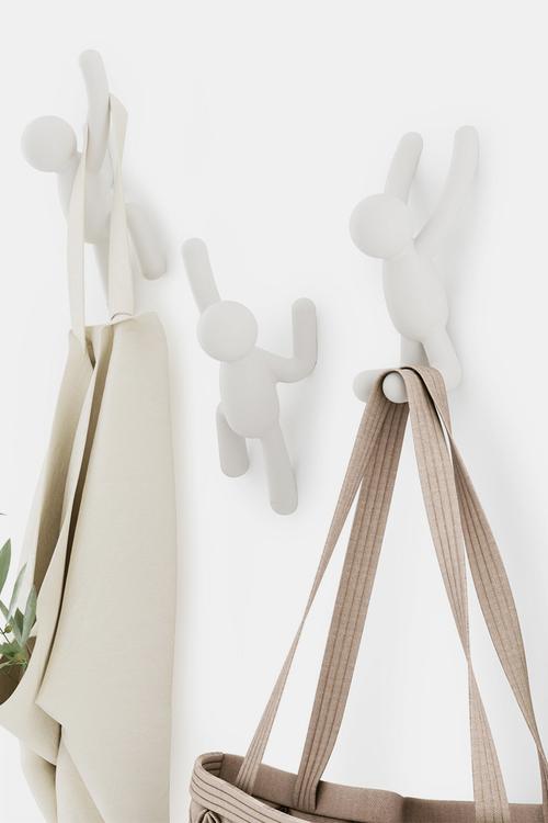 Buddy Hooks Set Of 3 - White