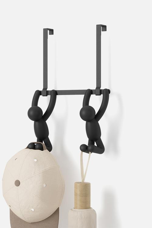 Buddy Double Over The Door Hook - Black
