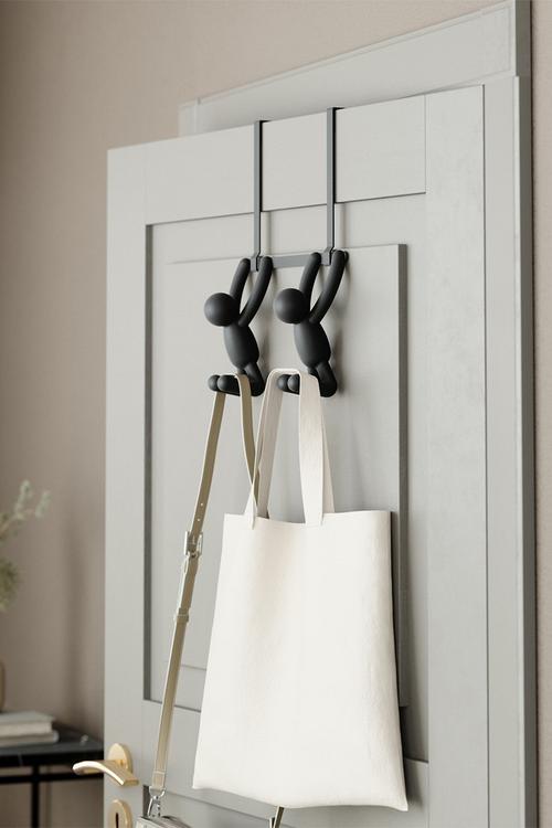 Buddy Double Over The Door Hook - Black