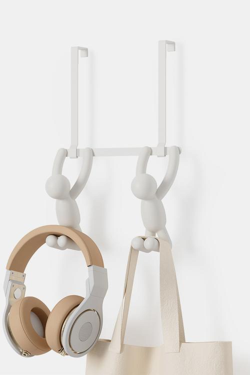 Buddy Double Over The Door Hook - White