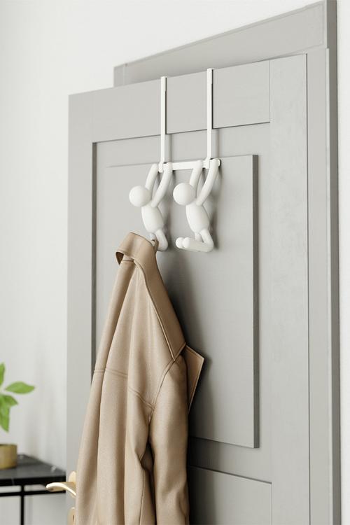 Buddy Double Over The Door Hook - White