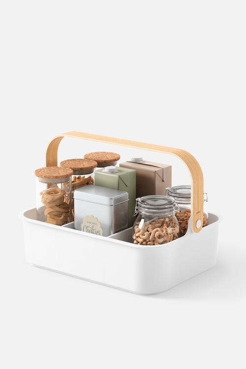 Bellwood Bin - White & Natural