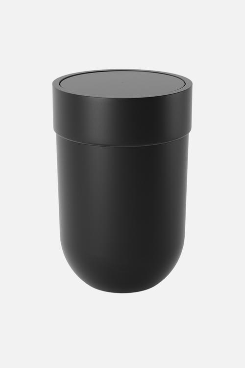 Touch Can With Lid - Black