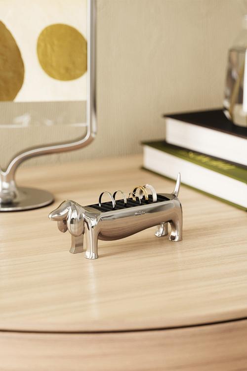 Dachsie Ring Holder - Silver