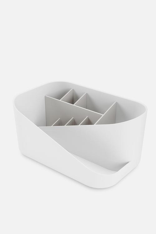 Glam Cosmetic Organizer - White & Grey