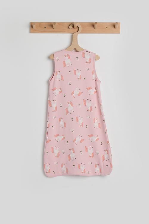 Baby sleeping bag - pink/unicorn aop