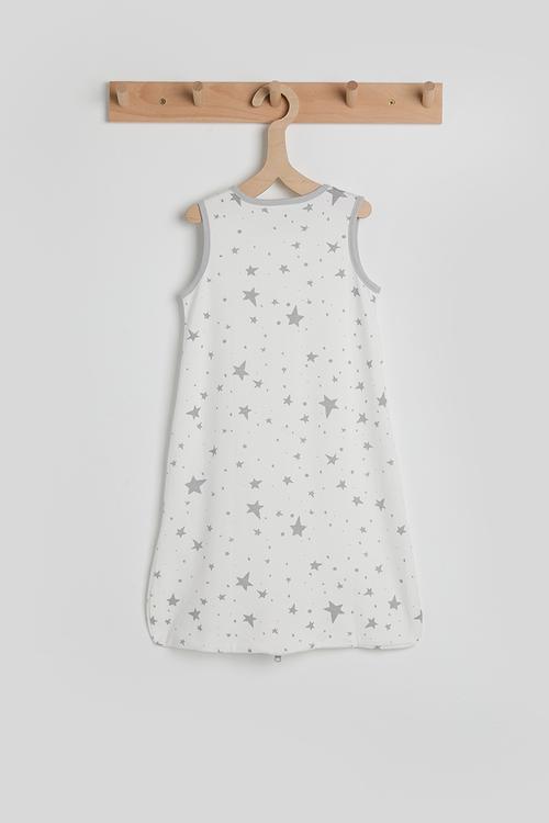 Baby sleeping bag - white/star aop