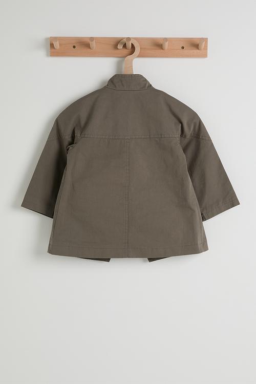 Funnel collar batwing jacket - mocha