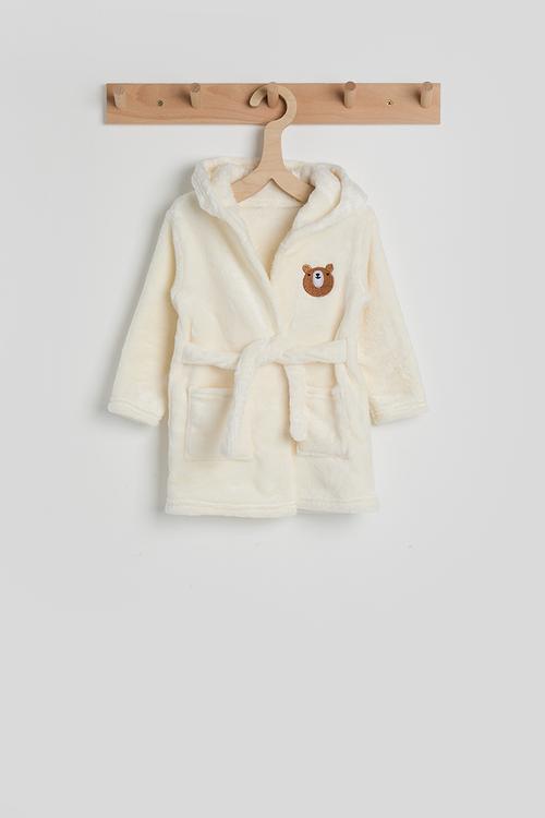 Gown & pj set - cream/bear aop
