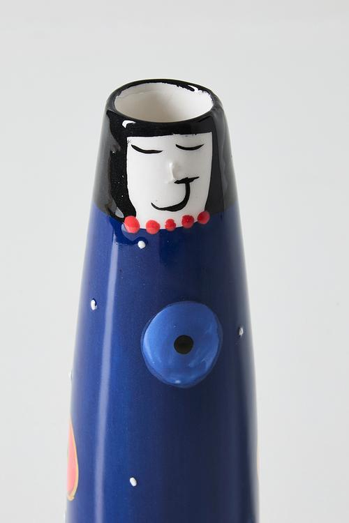 Mini Figurine Vase Evil Eye - Dark Blue