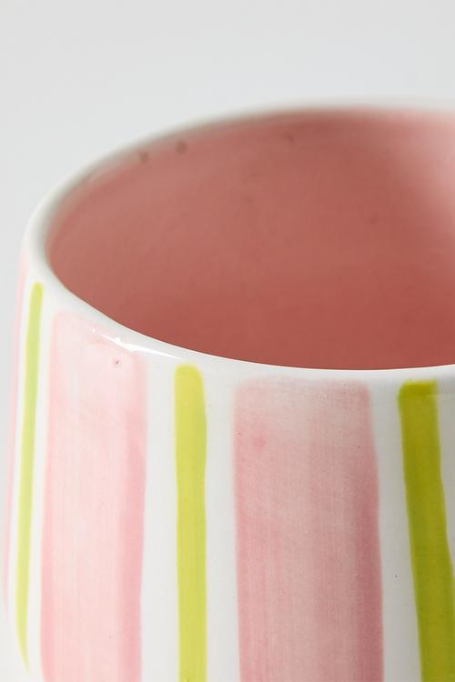 Mug M - Pink stripes