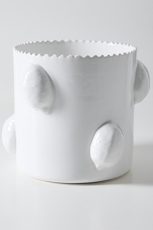 Lemon Vase - White