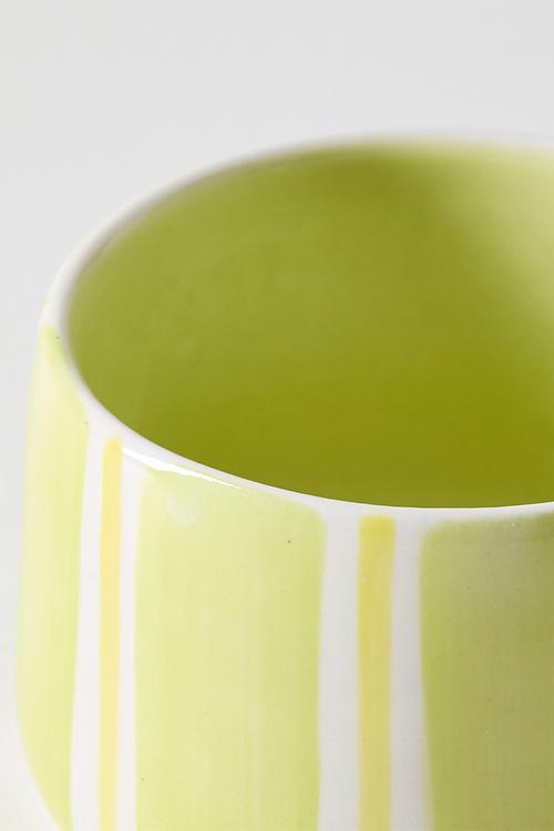 Mug M - Lime stripes