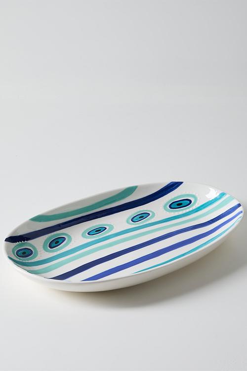 Rock Platter Large Evil Eye