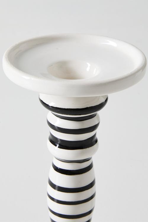 Candle Holder - White & Black