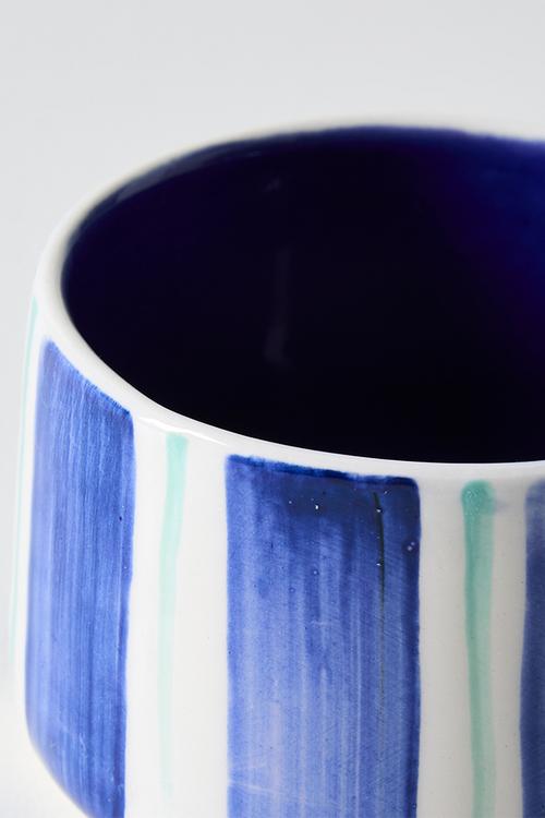 Mug M - Blue stripes