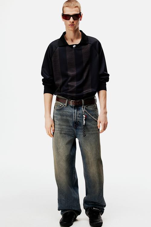 Lotto H&M: Loose fit football shirt - black/lotto