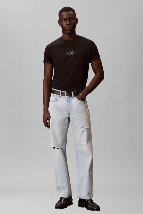 Ss 30S Micro Monologo Graphic Tee - Black
