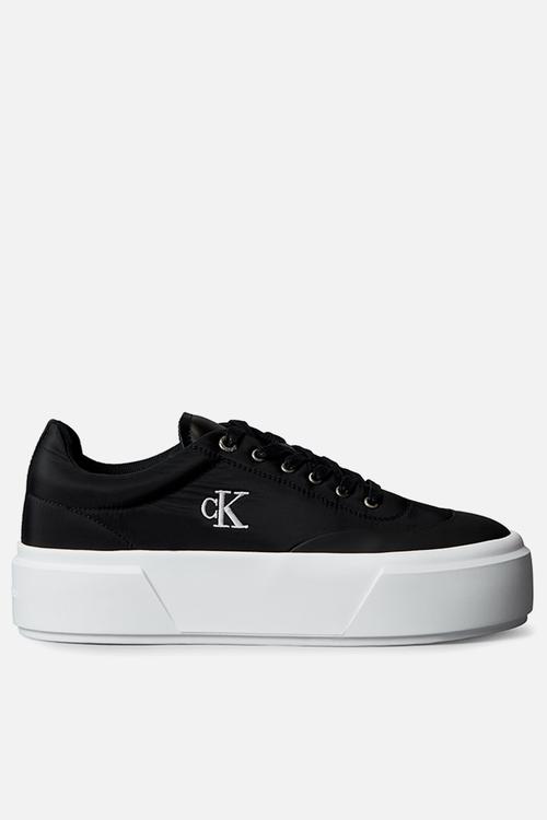 Flatform Lace Up - Black/Bright White