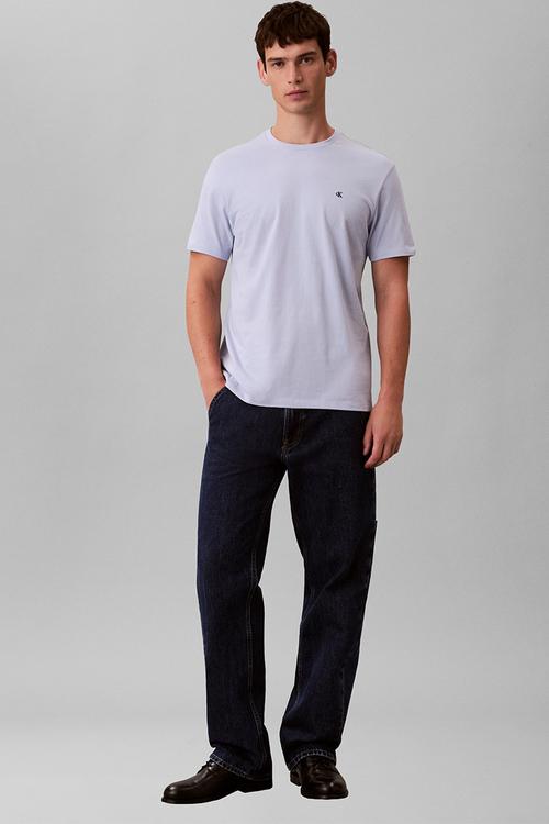 Ss Classic Monogram Tee - Casual Blue