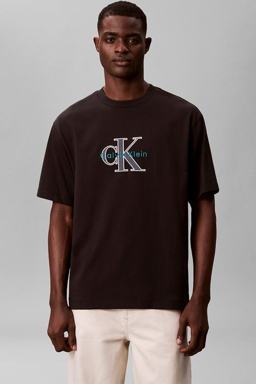 Ss 16S Tricolor Monologo Graphic Tee - Black