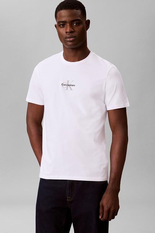 Ss 30S Micro Monologo Graphic Tee - Brilliant White