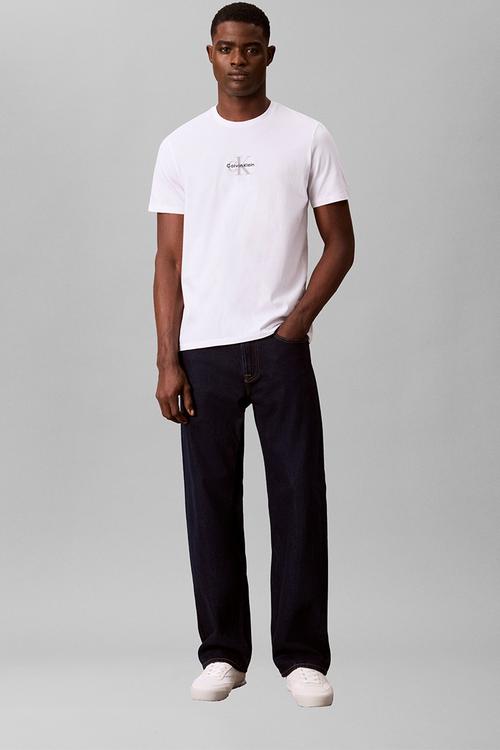 Ss 30S Micro Monologo Graphic Tee - Brilliant White