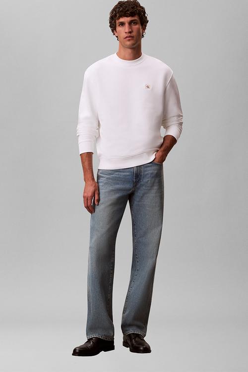 Ls 350Terry Eu Whsl Badge Crewneck - Bright White