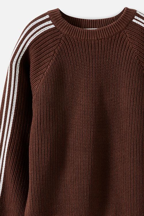 Blake Knit Crew - Rocky Road/Vanilla stripe