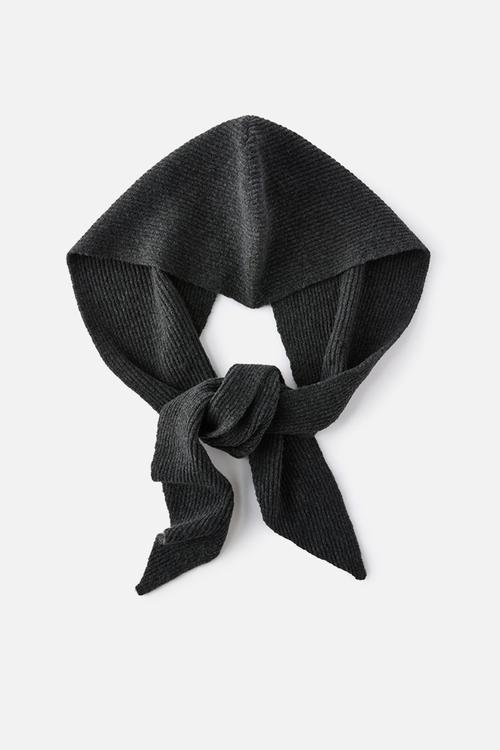 Wrap snood - charcoal marle
