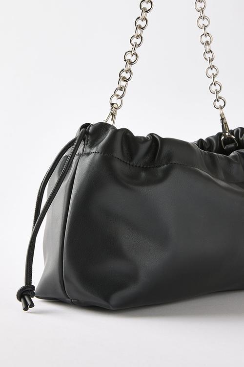 Ebony clutch bag - black