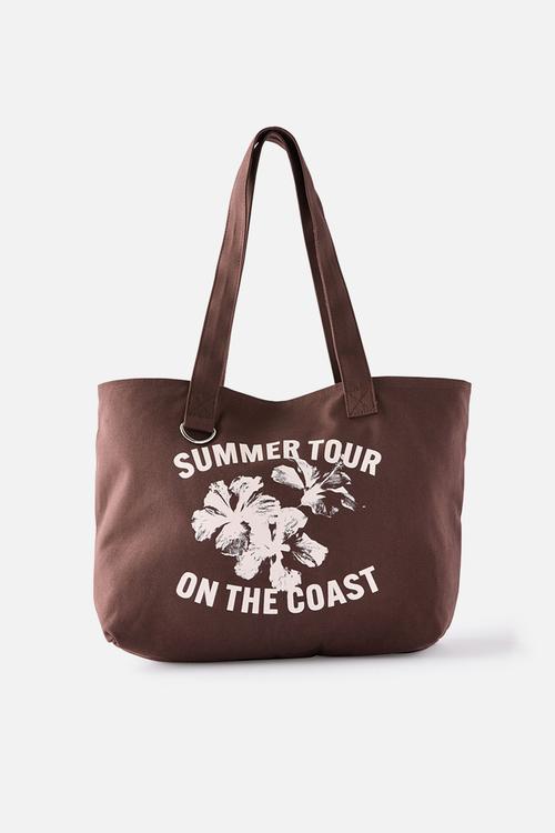 Parker tote bag - rich mocha/summer tour