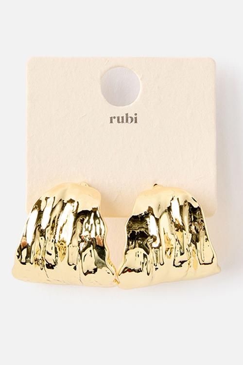 Mid Hoop Earring - Gold