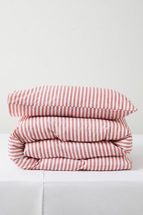 Cotton Blend Duvet Cover - Clement Stripe