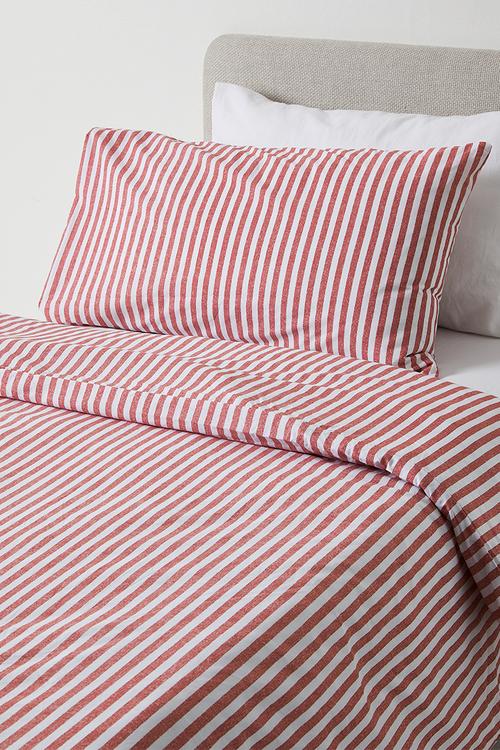 Cotton Blend Duvet Cover - Clement Stripe