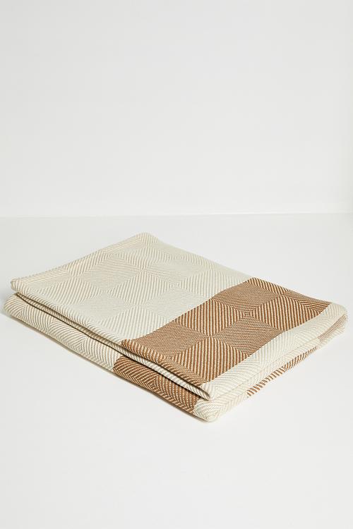 Protea Bed Throw - Leather/Bone
