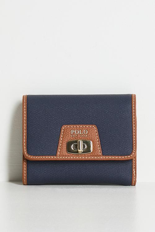 Cabana trifold purse - blue