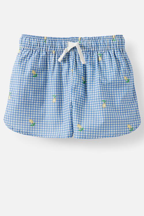 Gigi Woven Short - Blue Bonnet/Gingham