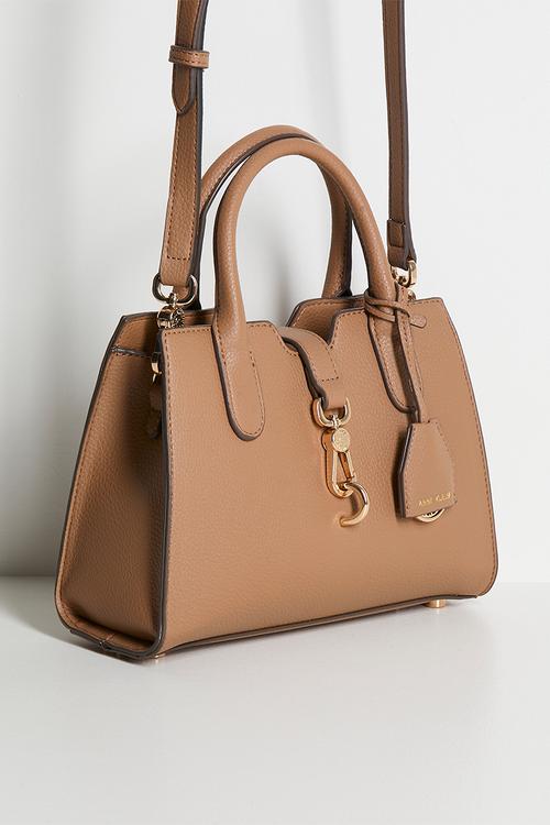 Cambodia Small Satchel W/ Detachable Strap Bag - Mocha