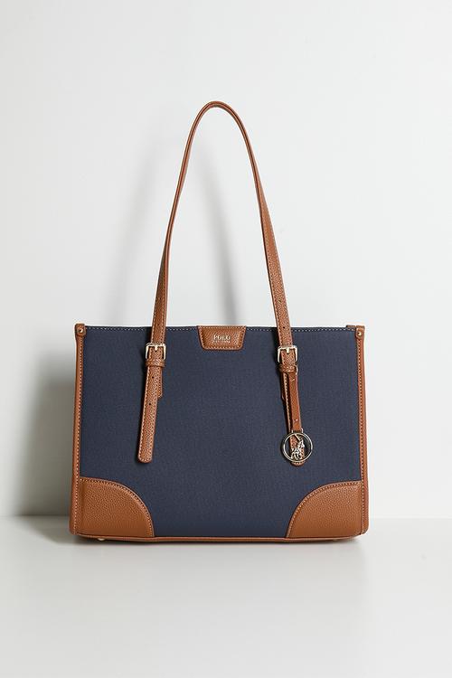 Cabana book tote - blue