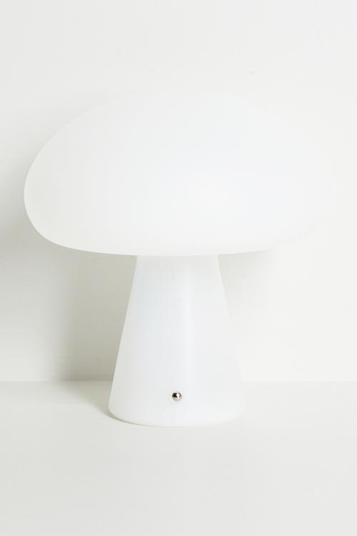 Convex mushroom night light - white