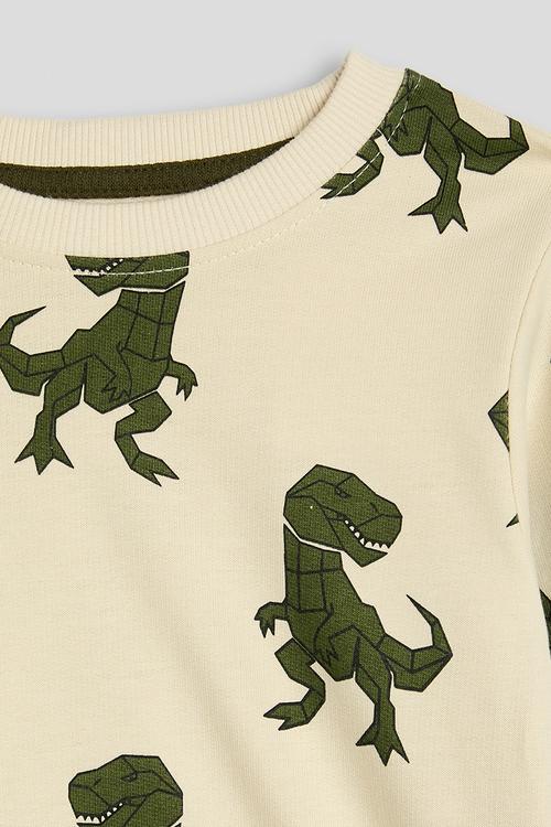 T-rex aop sweatshirt - buttercream