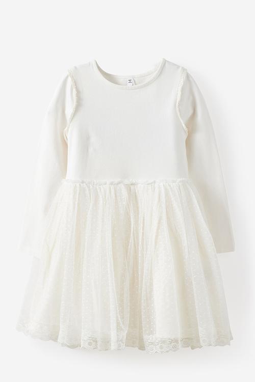 Eloise  Long Sleeve Dress Up Dress - Dark Vanilla