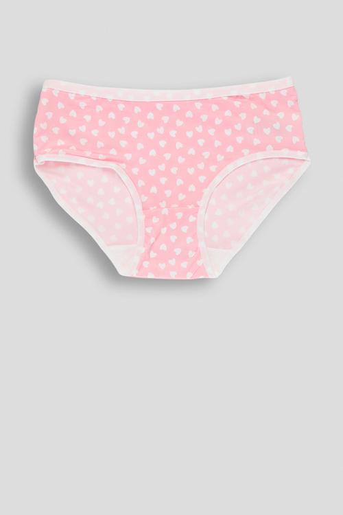2 pack full briefs - light blue stripes/heart aop