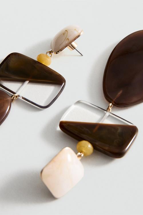 Melisa Earrings - Brown
