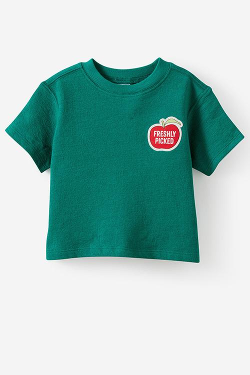 Tyla Knit Tee - English Ivy/Freshly Picked