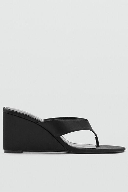 Lirio open toe mule - black