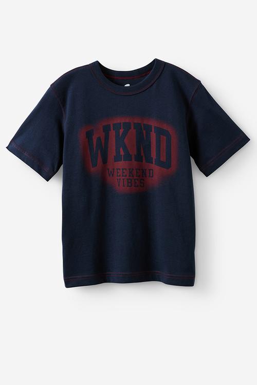 Essentials Graphic Short Sleeve Tee -  Squid Ink/Wknd Vibes