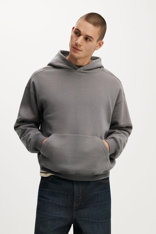 Box fit hoodie - slate 