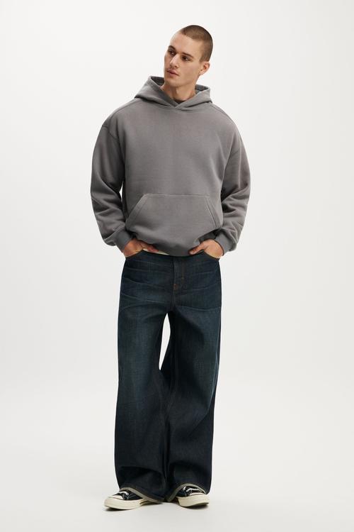 Box fit hoodie - slate 